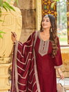 Aayushi By Aanchi Crystal Silk Kurti With Bottom Dupatta Suppliers In India
